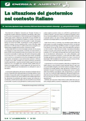 La situazione del geotermico nel contesto italiano - CESAB